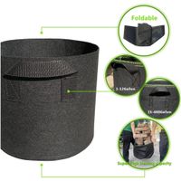 5er-Pack Pflanzbeutel/Belüftungstofftöpfe mit Griffen