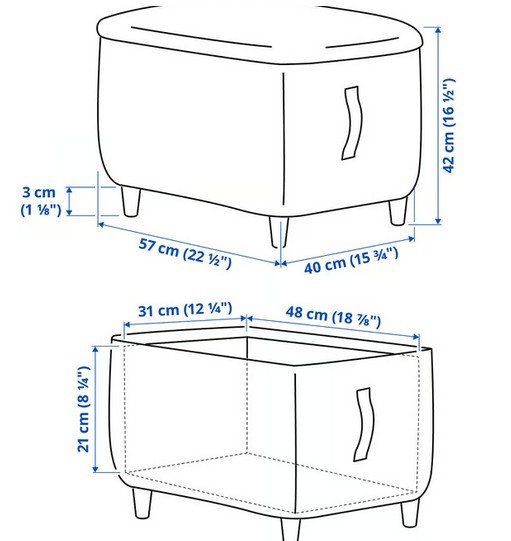Ikea Sgabelli: Hocker Marke OSKARSHAMN von Ikea - NP 119.- – Nuovo (secondo la descrizione) da Glattbrugg venduto da Ariel012 3