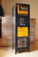 Metall Kommode "Underground" im Container Look (dunkelblau)