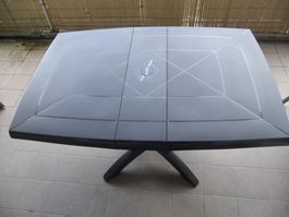 Table Style Vega pour Jardin au Balcon Rabattable 117x77x71