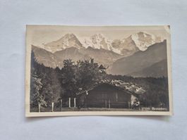 Alte Ansichtskarte Beatenberg mit Alpenpanorama