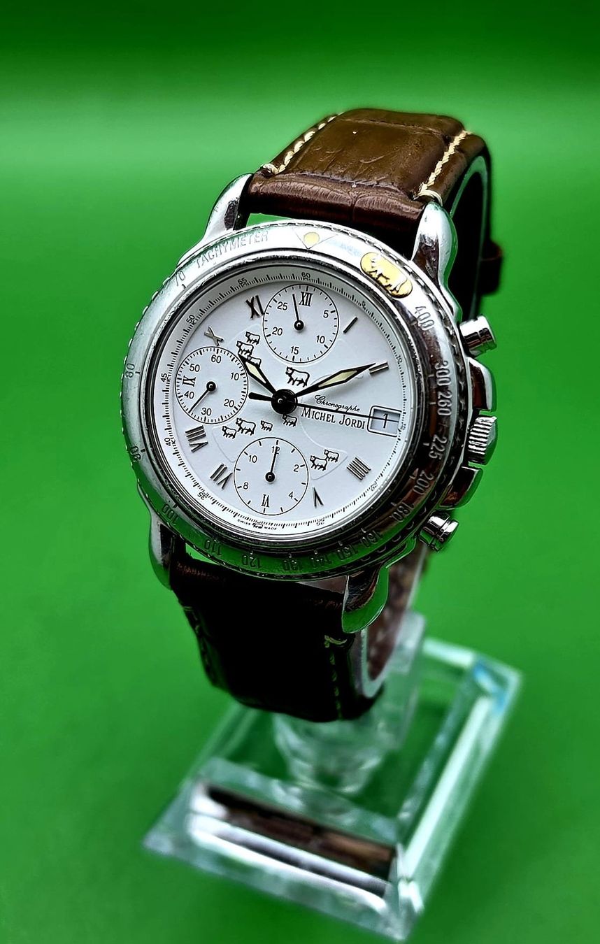 Valjoux Orologi: MICHEL JORDI ETHNO CHRONOGRAPH DATE AUTOMATIC VALJOUX – Usato da Neftenbach venduto da Taschen-Uhren 1