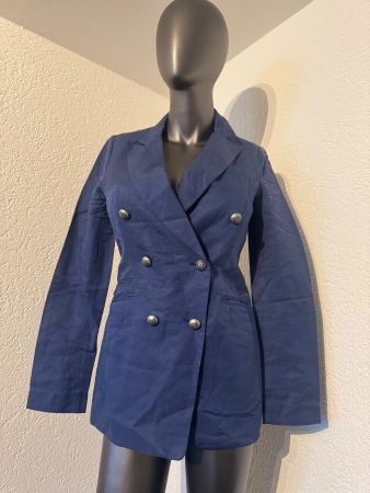 Korea Damen Jacke Blazer Gr S Blau