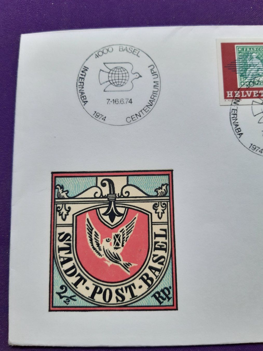 Tutti i francobolli: fant. Brief, Internaba Basel 1974, siehe Bilder – Usato da Wangs venduto da weisstannen01 2