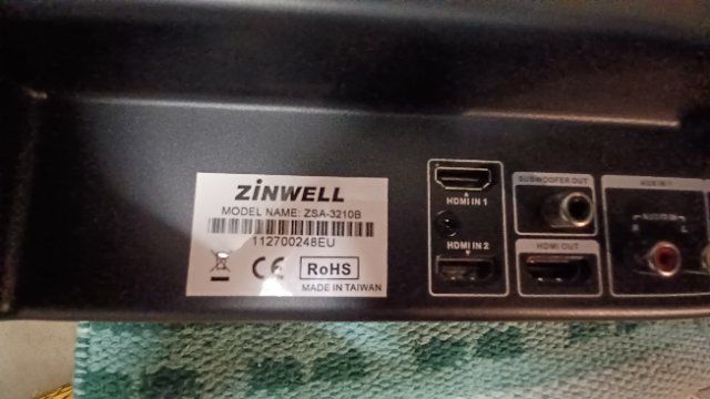 Lautsprecher: ZINWELL Soundbar ZSA-3210B – Gebraucht aus Watt von Wfifi 5