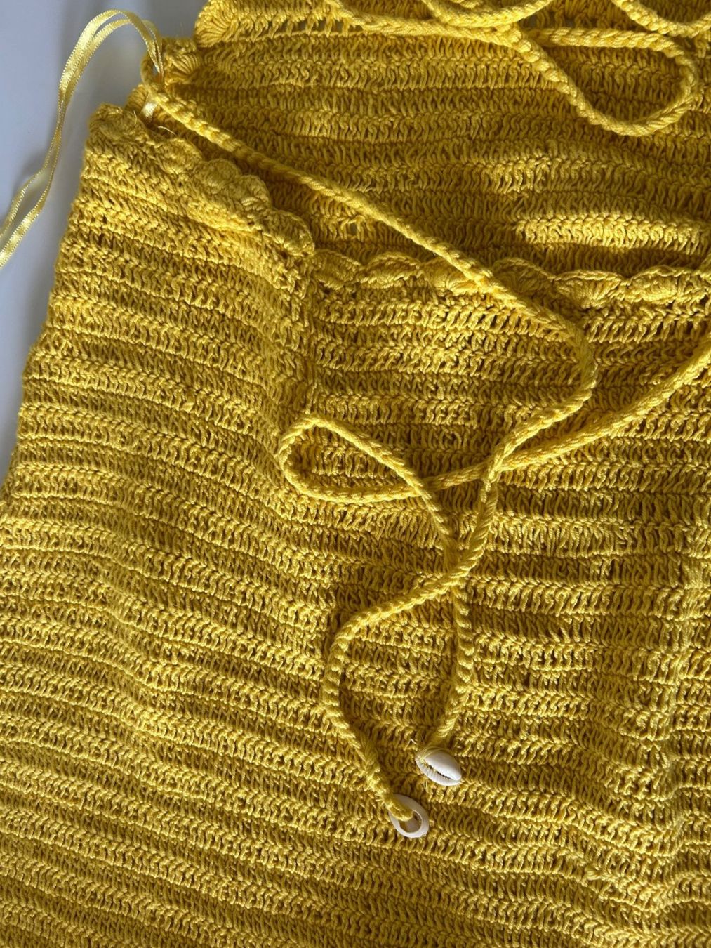 Vestiti: Gehäkeltes Kleid, gelb – Nuovo (secondo la descrizione) da Frauenfeld venduto da isa_9cy7 8
