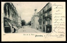 AK Yverdon, Rue de la Poste, 1899