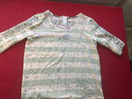 Maison Scotch Bluse gestreift bedruckt Grösse S guter Zustan