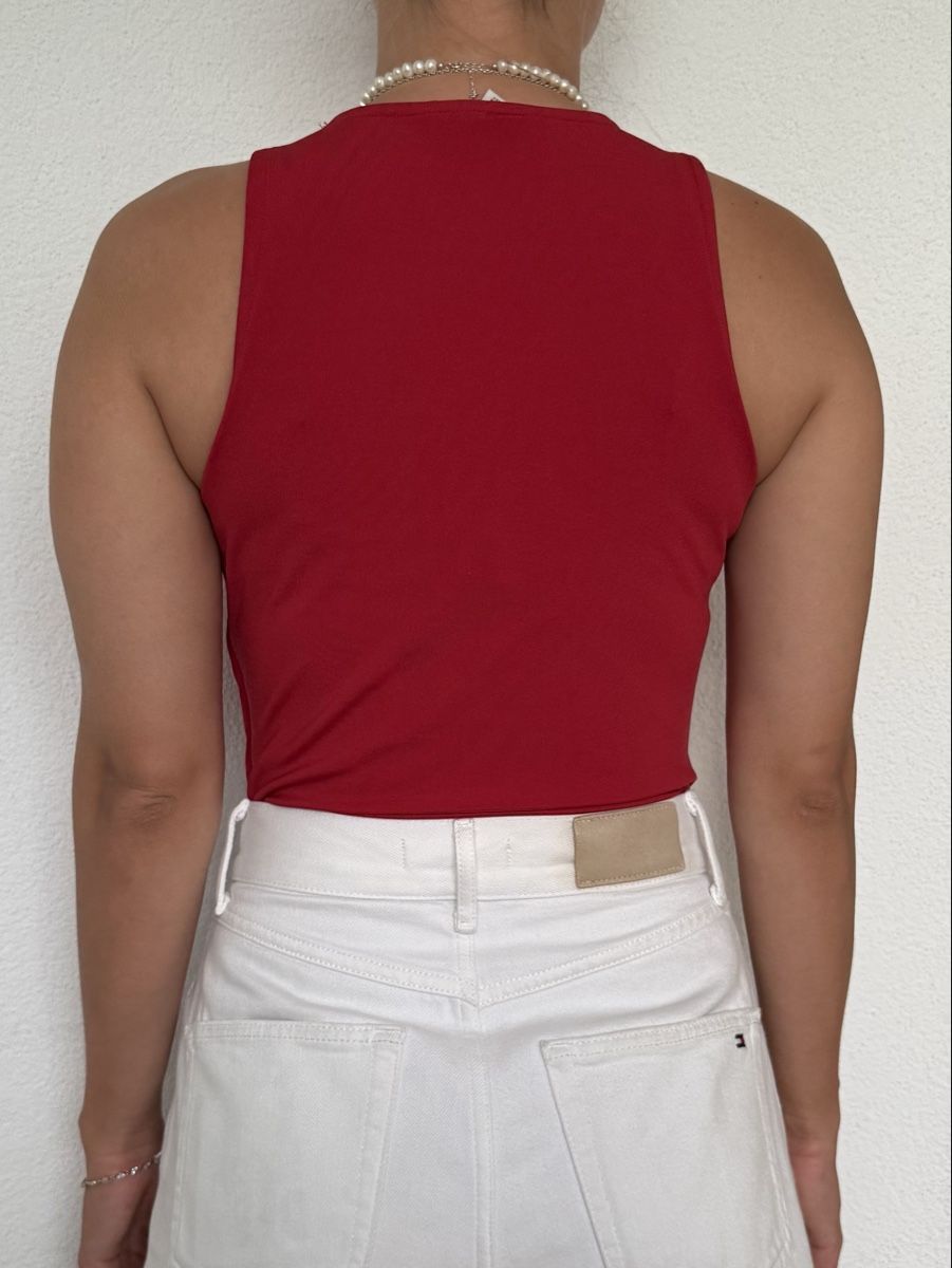 Next Tops: ROTER ÄRMELLOSER BODY – Neu (gemäss Beschreibung) aus Rain von vsekruto 1