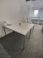 Sitzung Tische Arbeitstische Metal Hell grau