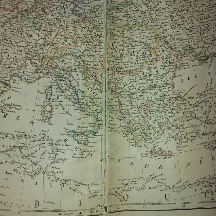Antike Karte von Europa, 1836, Merisson Paris (Gebraucht) in Schlieren ...