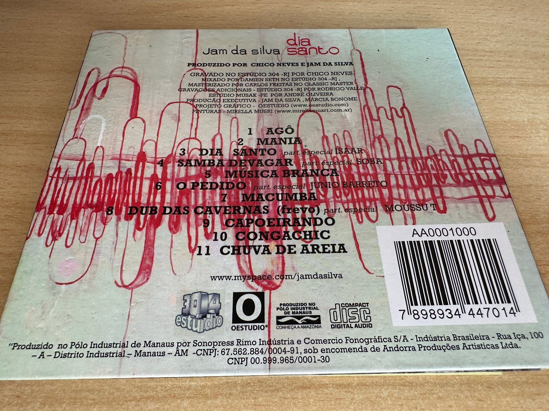 CD: Jam da Silva – Dia Santo – Usato da Rikon im Tösstal venduto da Alpenmutz 1