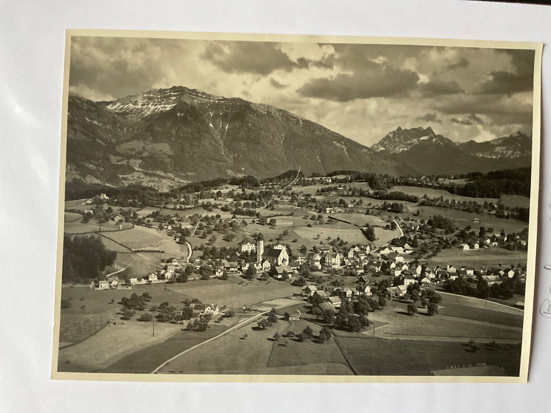 Cartoline postali: Luftaufnahme Benken, 1948 – Usato da Tecknau venduto da bleilaus