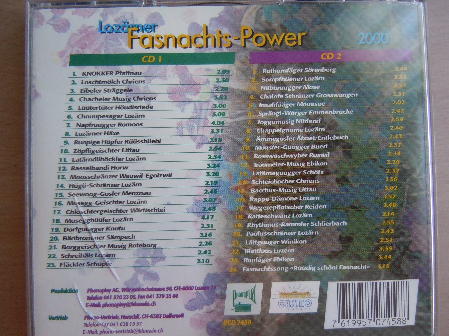 CDs: CD Lozärner Fasnachts Power 2000 Doppel CD – Gebraucht aus Luzern von Baumli1 6