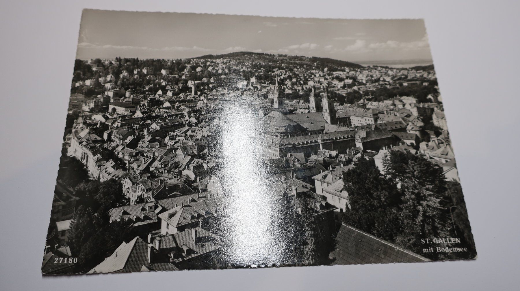 Cartoline postali: St. Gallen mit Bodensee N°27180 – Usato da Cormoret venduto da Pascalll2001 1