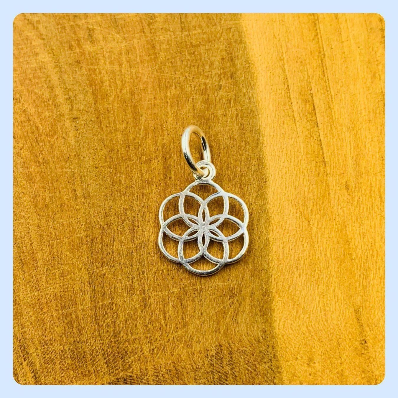Ciondoli: Anhänger Sterlingsilber Lebensblume – Nuovo e nell'imballaggio originale da Zürich venduto da Mevas_Silber 1