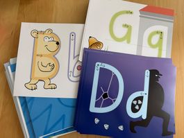 Lernkarten ABC Buchstaben schreiben lernen