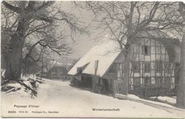 LANDWIRTSCHAFT/BAUERNHAUS 1908 Winterlandschaft Bern