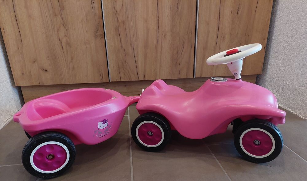 Bobby Car mit Anhänger Pink
