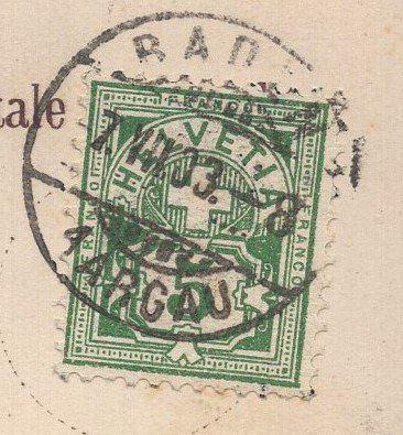 Ansichtskarten: Gruss  aus  Baden  1903  Litho – Gebraucht aus Aarau von kufi44 2