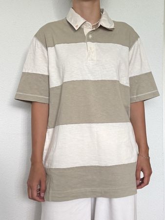 GESTREIFTES KURZARM-POLOSHIRT