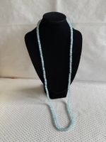 Collier de perles en aigue-marine - 82cm