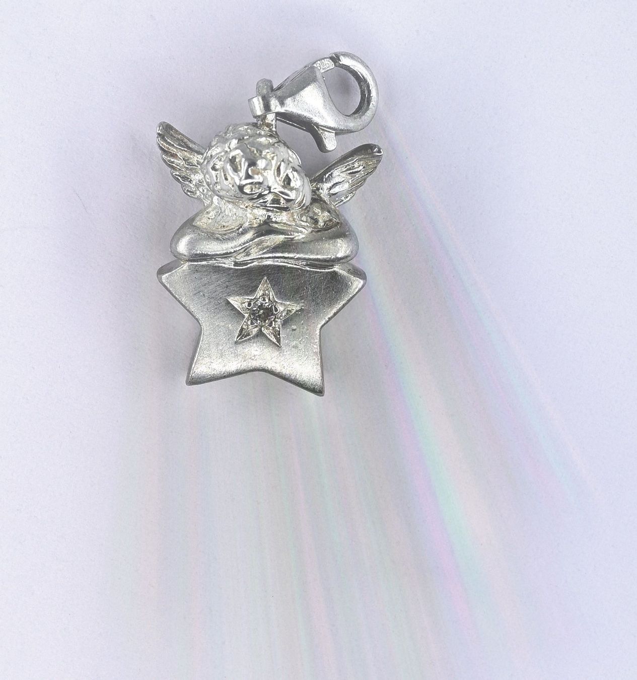 Thomas Sabo Ciondoli: Thomas Sabo Engel auf Stern Silber 925 – Usato da Dürnten venduto da puumies 2