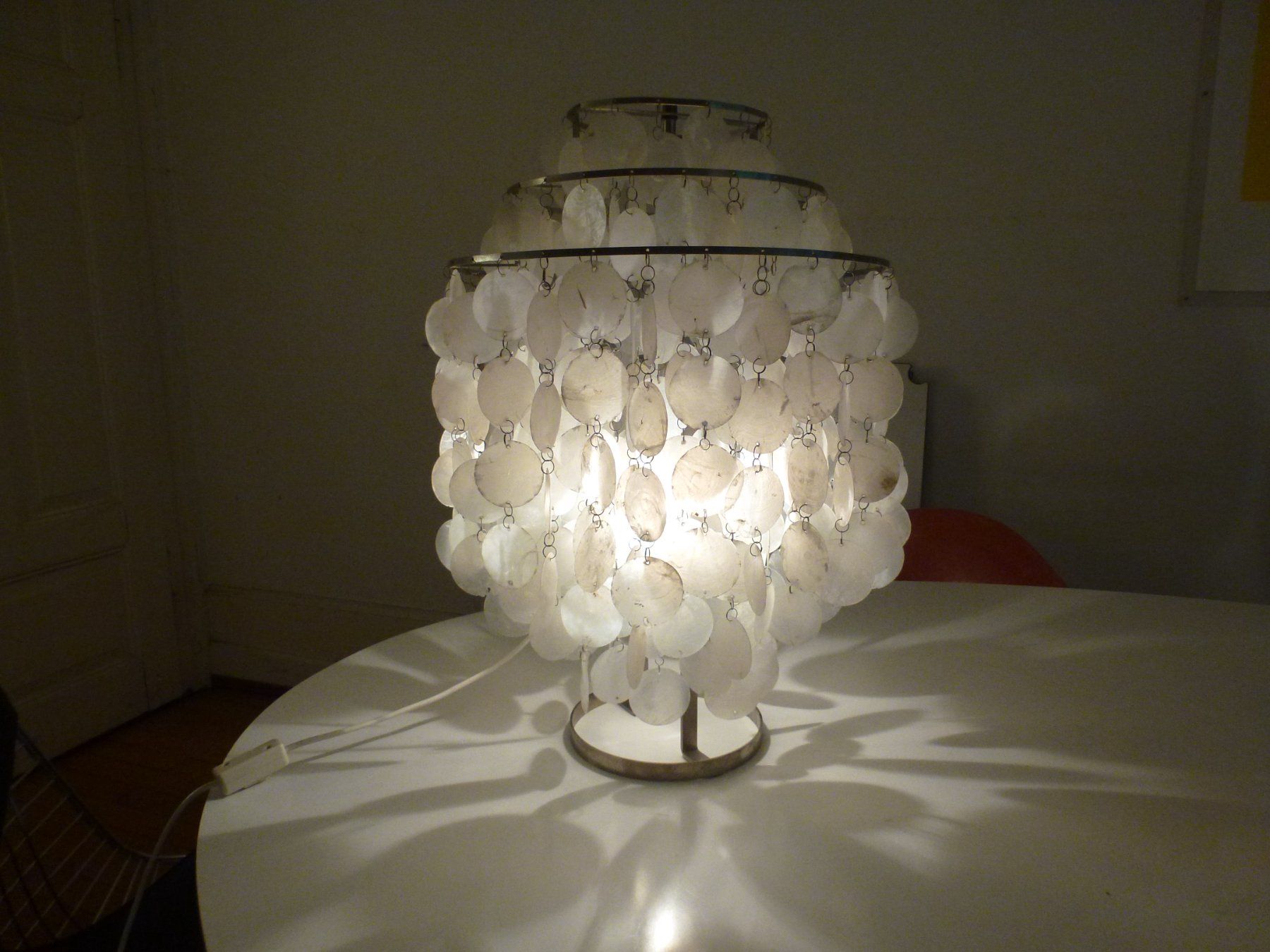Lampade: Tischlampe Fun, Panton Muschelplatten – Usato da Zürich venduto da Luftibus01 5