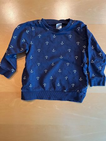 Kinder Pullover dunkelblau Grösse 80 Anker