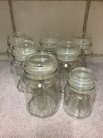 Set of 7 Glass Storage Jars