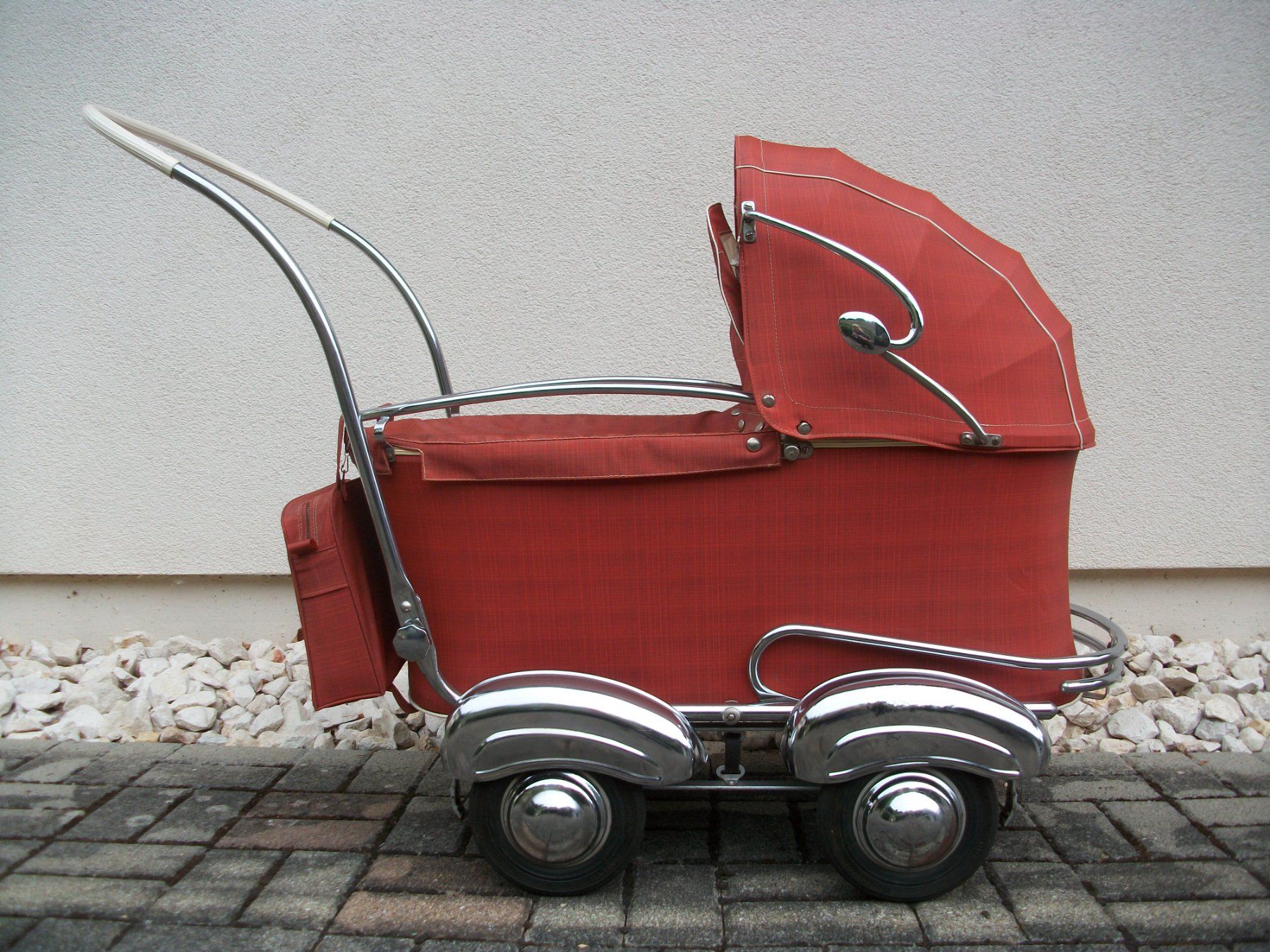 50er Jahre Kinderwagen Vintage Oldtimer Mid Century Chrom (Gebraucht) in  Erschwil fr CHF 149  nur Abholung auf Ricardo kaufen