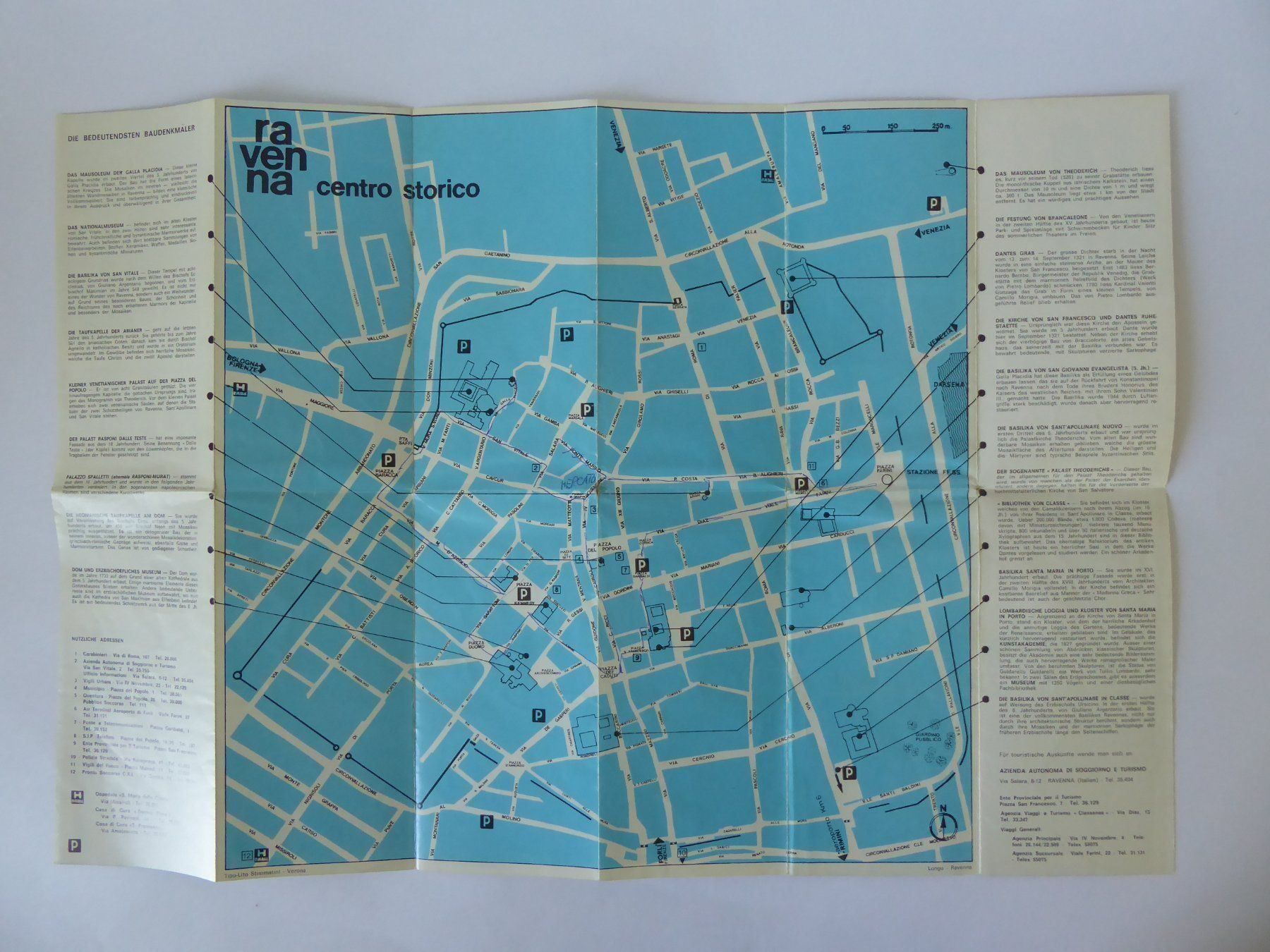 Dokumente: Ravenna, Italien, Prospekt, 1975 – Gebraucht aus Turbenthal von Panau 1