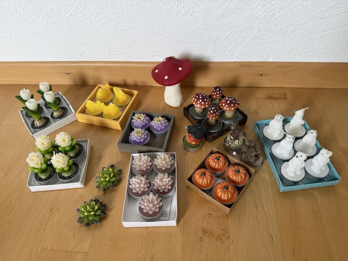 Candele: Teelichter-Set, Deko-Kerzen – Nuovo (secondo la descrizione) da Rickenbach Sulz venduto da pbf9