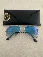 Sonnenbrille Ray-Ban Aviator silber neuwertigen Zustand