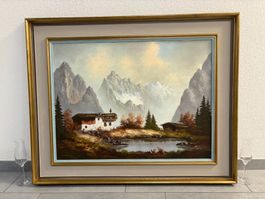 104cmbreit x84cmhoch Öl Gemälde Bergenzauber Tirol
