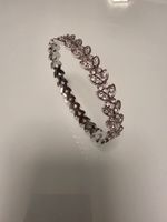 Silberfarbenes Armband mit Muster, neuwertig, SWAROVSKI