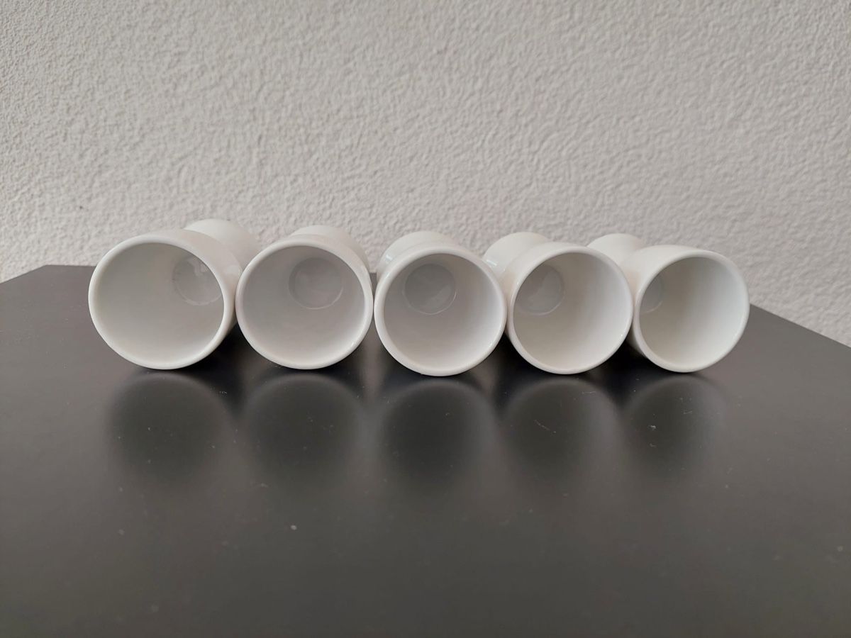 Sonstiges Geschirr: 5er Set weisse Eierbecher – Gebraucht aus Basel von shirley_gold 2