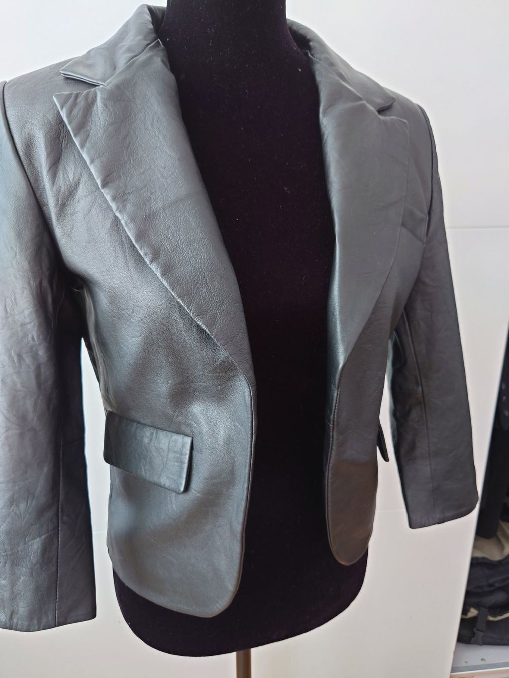 Giacche: Damen Lederblazer schwarz neu – Nuovo e nell'imballaggio originale da Boll venduto da frauweber 4
