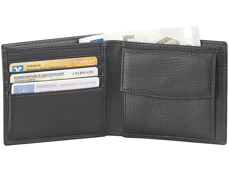 Portafogli: Herren-Geldbörse mit RFID-Schutz – Nuovo e nell'imballaggio originale da Giubiasco venduto da softmail 3