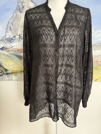 Bluse mit Glitzerfäden Gr 40