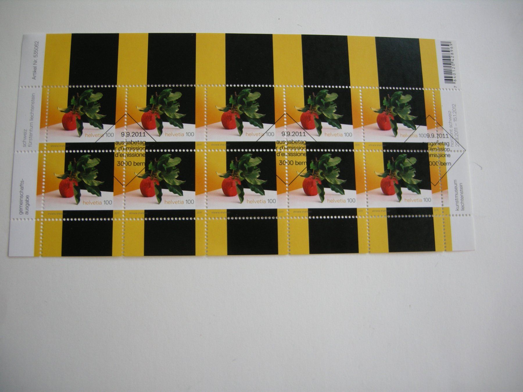 Tutti i francobolli: 2011, KLEINBOGEN SCHWEIZ/LIECHTENSTEIN, AUSGABETAG – Nuovo (secondo la descrizione) da Eschenbach SG venduto da eDaisy 1