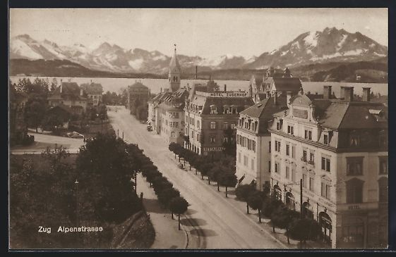 Cartoline postali: AK Zug, Alpenstrasse, 1920 – Usato da Berlin venduto da bartko-reher