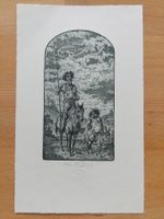 Exlibris Don Quijote - Original Radierung signiert