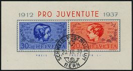 1937 - Pro Juventute - Block - ET