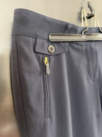 Hose Antonio Fusco Milano Wolle 38 * pantalons marine bleu