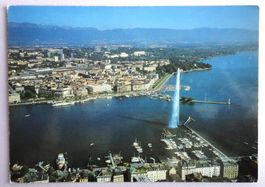 Genève - Le Jet d'Eau et le quai du Mont-Blanc