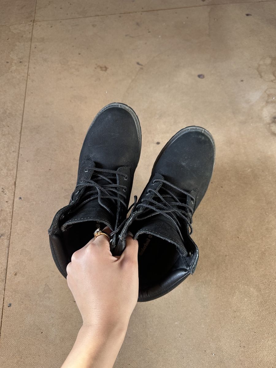Timberland Herrenschuhe: Schwarze Timberland Stiefel – Neu (gemäss Beschreibung) aus Brugg AG von sanfllower 1