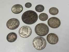 LOT Silber-Münzen ganze Welt 132gr. //i734