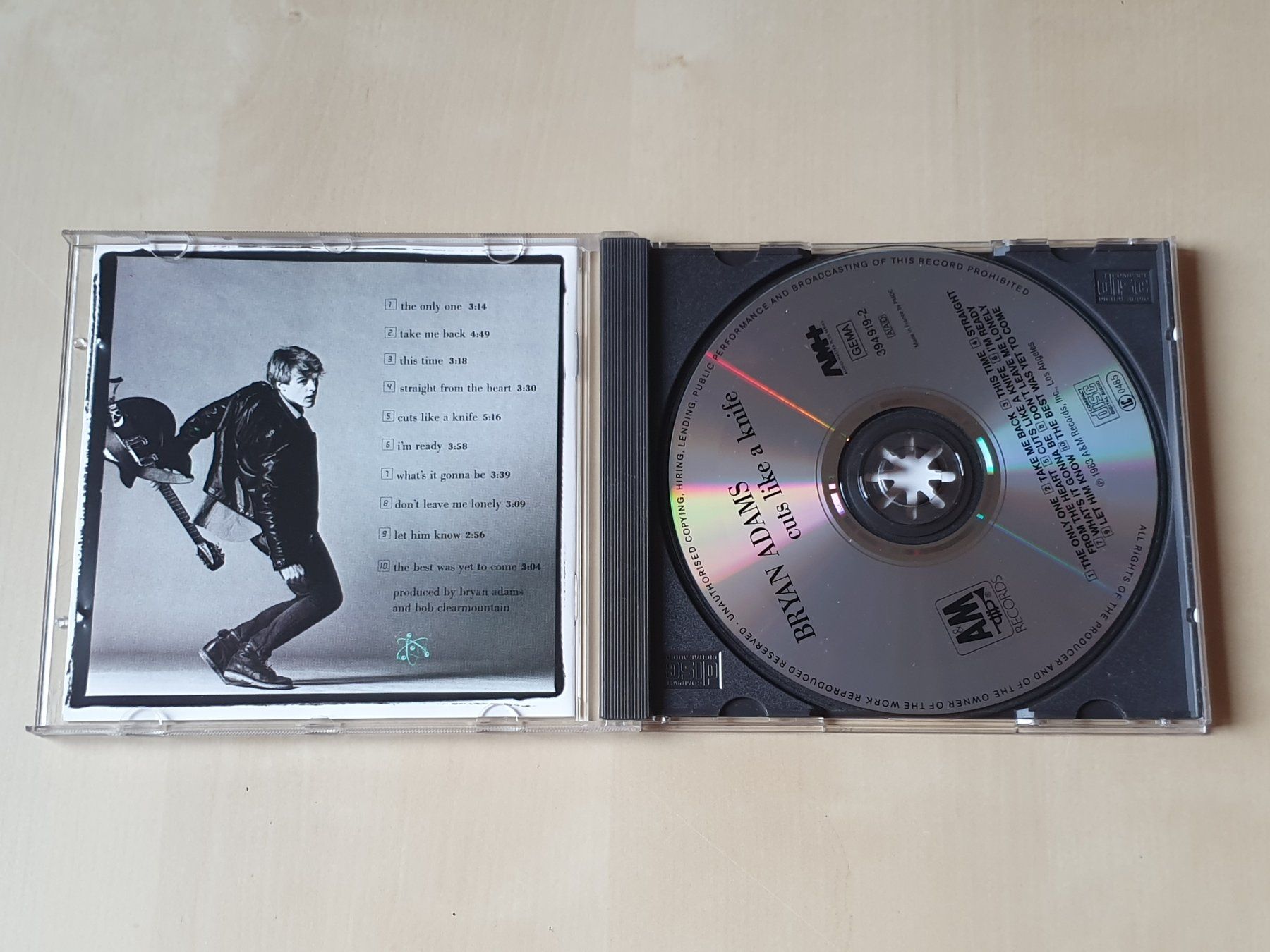 CD: Bryan Adams cuts like a knife – Usato da Stansstad venduto da collectorsshop 2