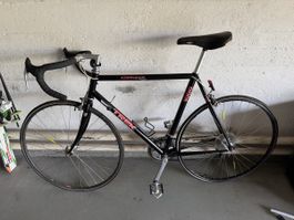 Rennvelo Vintage Trek 1000 Aluminium schwarz 90er Jahre,